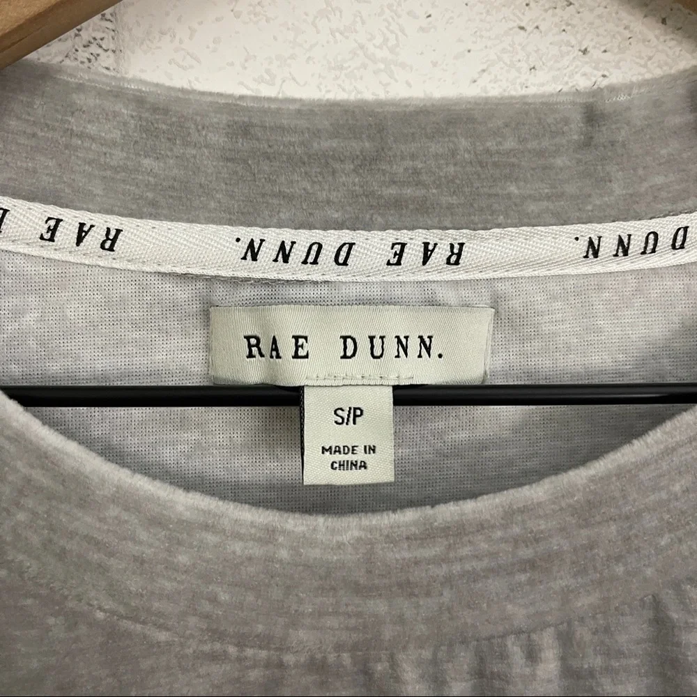 Rae Dunn “Be Kind.” Velour Long Sleeve Top - Picture 5 of 12